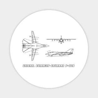 General Dynamics-Grumman F-111B (black) Magnet